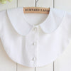 B129(E) Pure White, Off White / Fake Collar, False Collar, Removable Collar