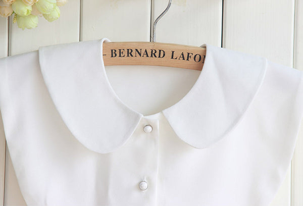 Pure White, Off White / Fake Collar, False Collar, Removable Collar   B129(E)