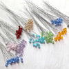 20 Stems / 8mm / Flower Bead Sprays Glass Bead Sprays  FS85