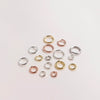 (ERK020)  50 Pcs / Gold Plated Open Jump Rings for Jewellery