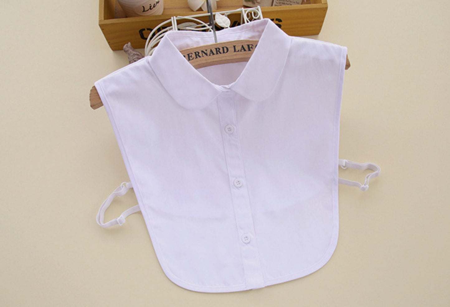 B9 / Pure White Fake Collar, False Collar, Removable Collar