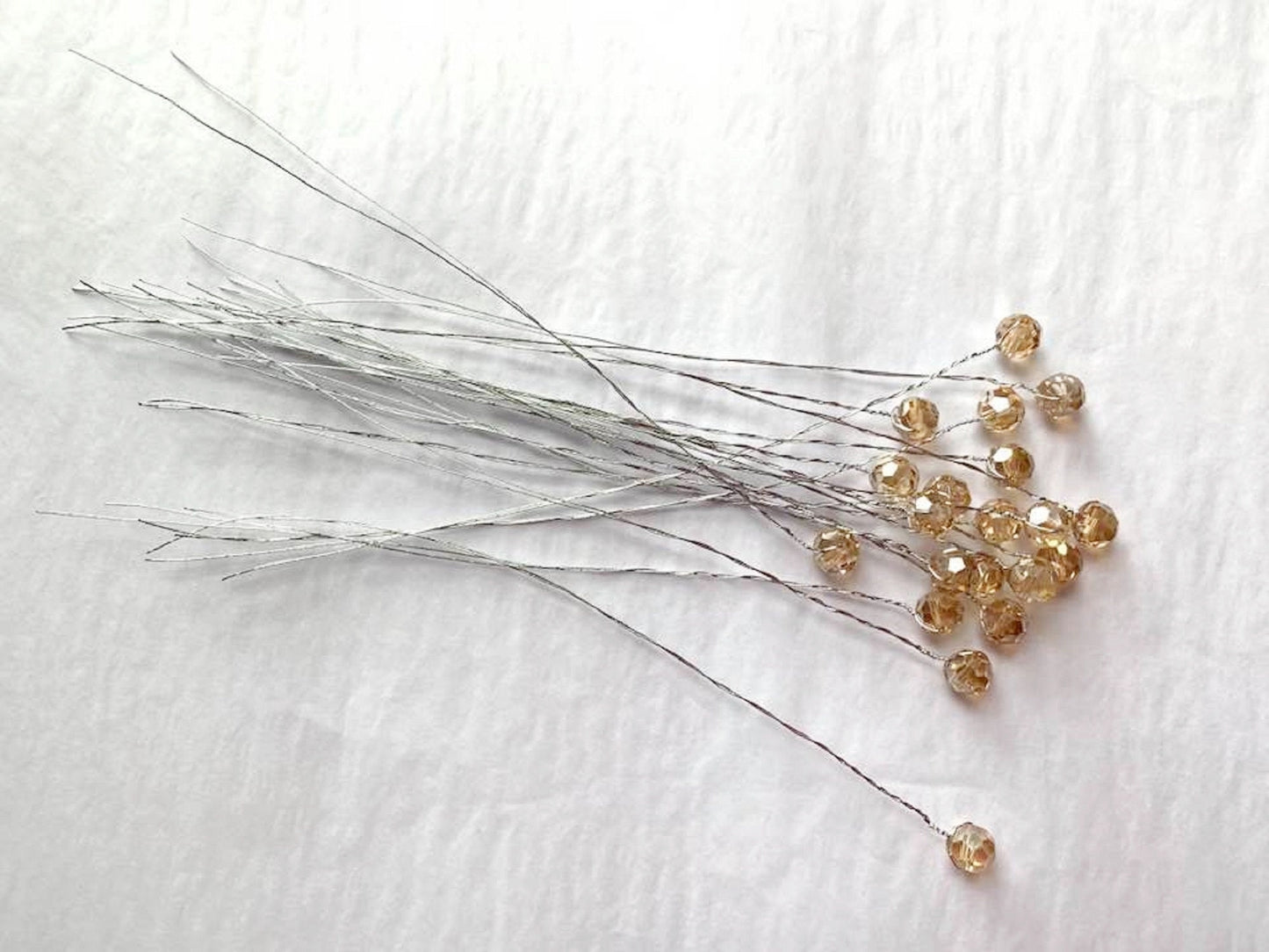 20 Stems / 8mm / Flower Bead Sprays Glass Bead Sprays  FS85