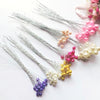 20 Stem / 8mm, 10mm, 12mm / Flower Pearl Bead Sprays  FS25