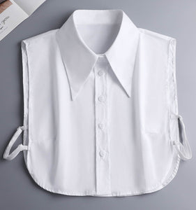 Pure White Fake Collar, False Collar, Removable Collar, Fake Sleeve Cuffs, False Wrist Cuffs, Removable Wrist Cuffs  B19(K)