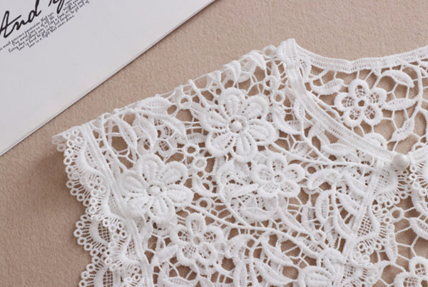 White Fake Lace Collar B31(K-small)