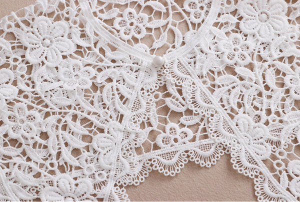 White Fake Lace Collar B31(K-small)