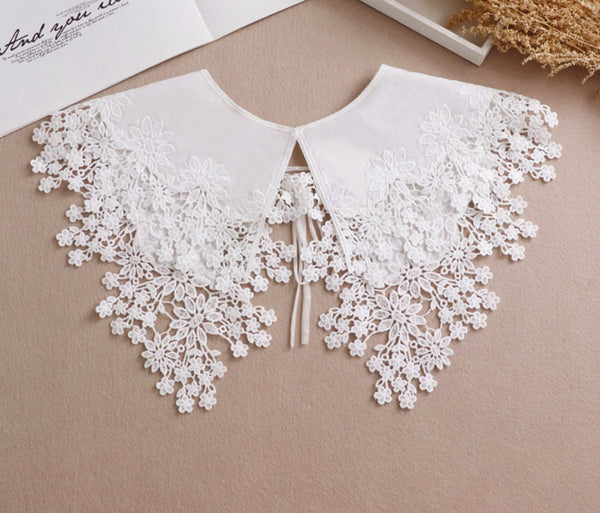 White Fake Lace Collar  B32(K-small)