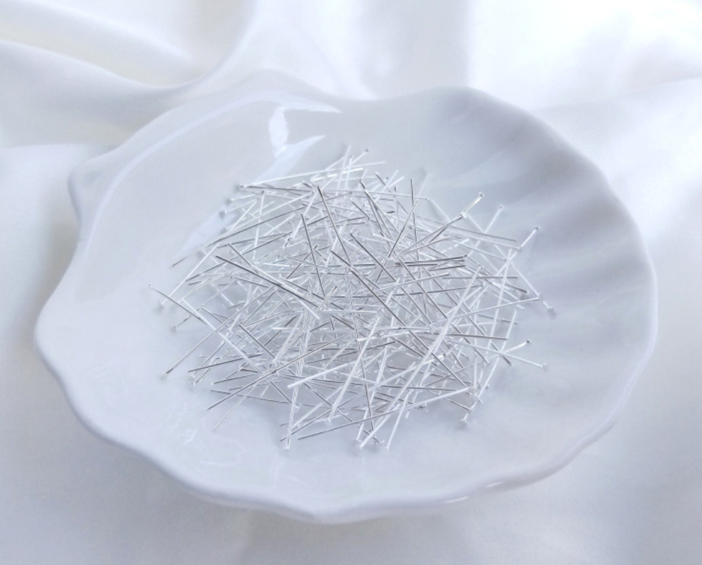 20 pcs x 0.6mm thick / Gold Plated Flat Head Pins  FK010(Flat - 0.6mm)