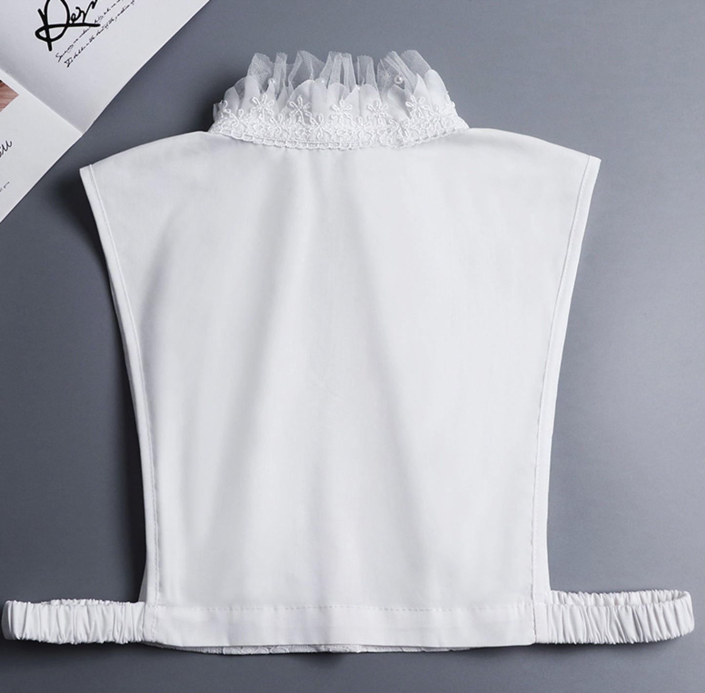 Off White, Black / Fake Collar, False Collar, Removable Collar  B16(K) / SC059