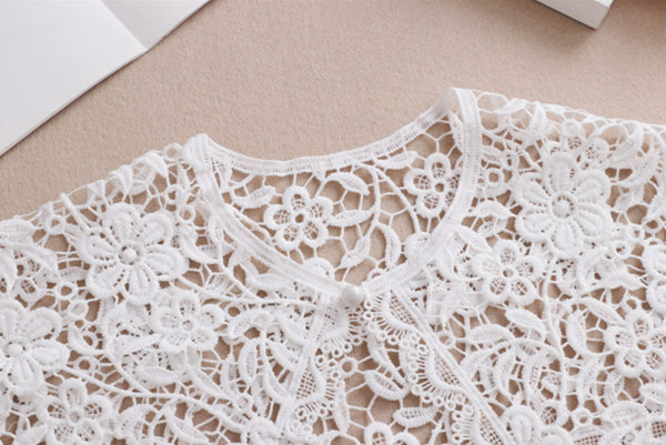 White Fake Lace Collar B31(K-small)