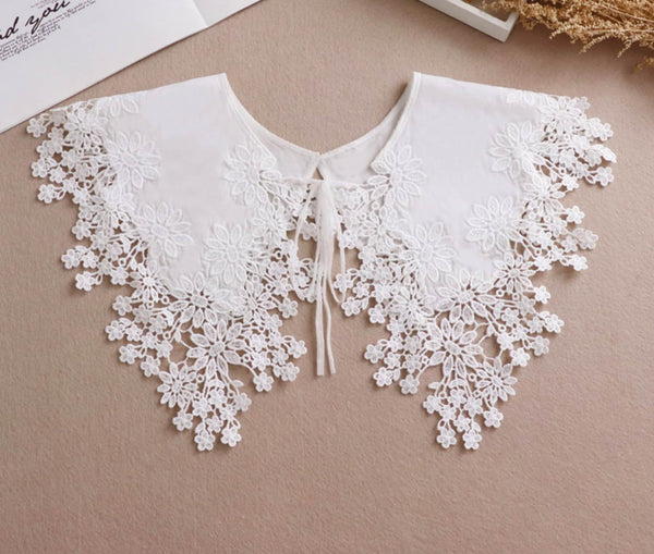 White Fake Lace Collar  B32(K-small)