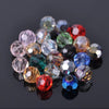 6mm - 10mm / Mixed Lot Round Faceted Glass Beads