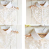 B86 / Off White Fake Lace Collar, False Collar, Removable Collar