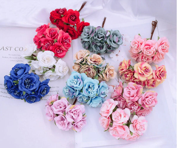 30 Pcs / 3cm / Mini Artificial Flowers  SF004B