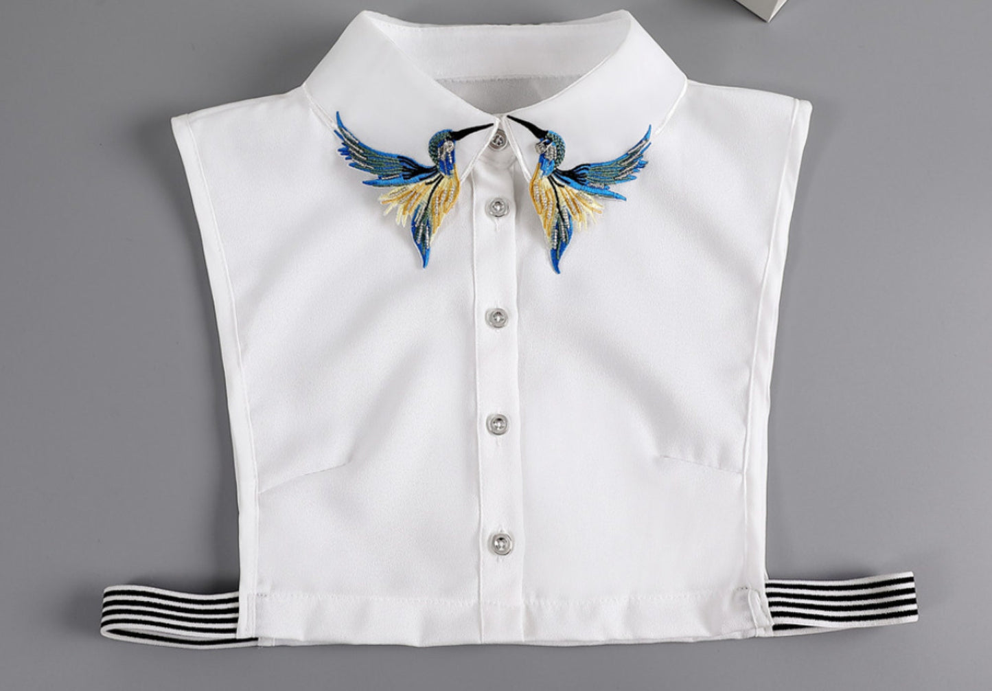 Off White Rhinestone Fake Collar, False Collar, Removable Collar  B57(K)