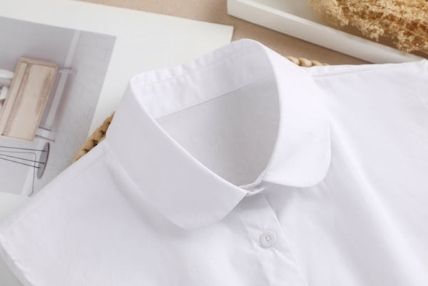 Pure White, Black / Fake Collar, False Collar, Removable Collar, Fake Sleeve Cuffs, False Wrist Cuffs, Removable Wrist Cuffs   B88(K)