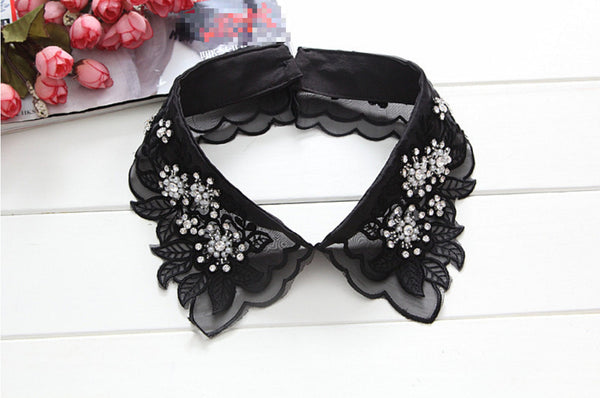 Fake Lace Collar , False Collar, Removable Collar B98(K)-small