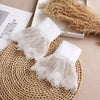 Off White Fake Lace Sleeve Cuffs, Fake Sleeve Cuffs, False Wrist Cuffs, Removable Wrist Cuffs   SC016(K)