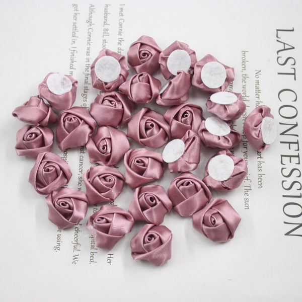 10 Pcs / 2cm / Mixed Lot Satin Small Flowers  SF021