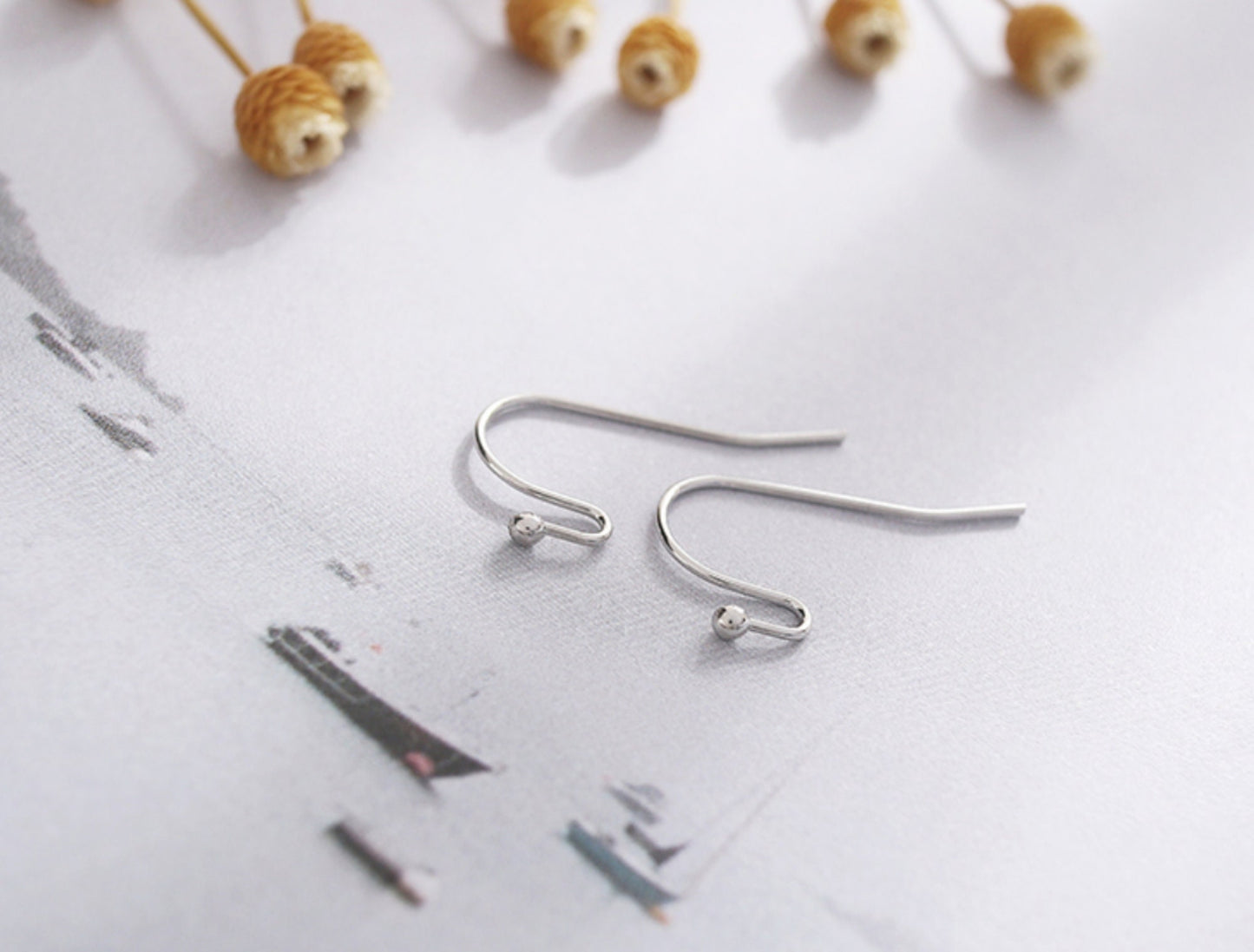 (EK35) 10 pcs /  Gold Plated / Earrings Hooks