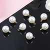 (P046) 20 pcs / 6mm, 8mm /Single Loop Pearl Beads
