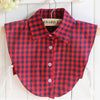 B119 / Red Fake Collar, False Collar, Removable Collar