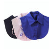 B609 / Dark Blue / Chiffon Fake Collar, False Collar, Removable Collar