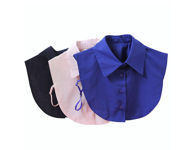 Pink, Dark Blue / Chiffon Fake Collar, False Collar, Removable Collar  B609(K)