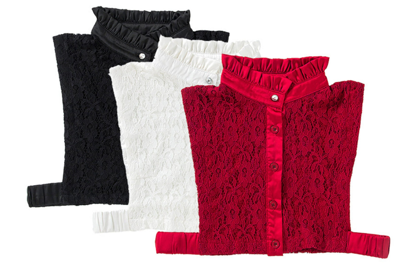 B619 / Fake Lace Collar, False Collar, Removable Collar