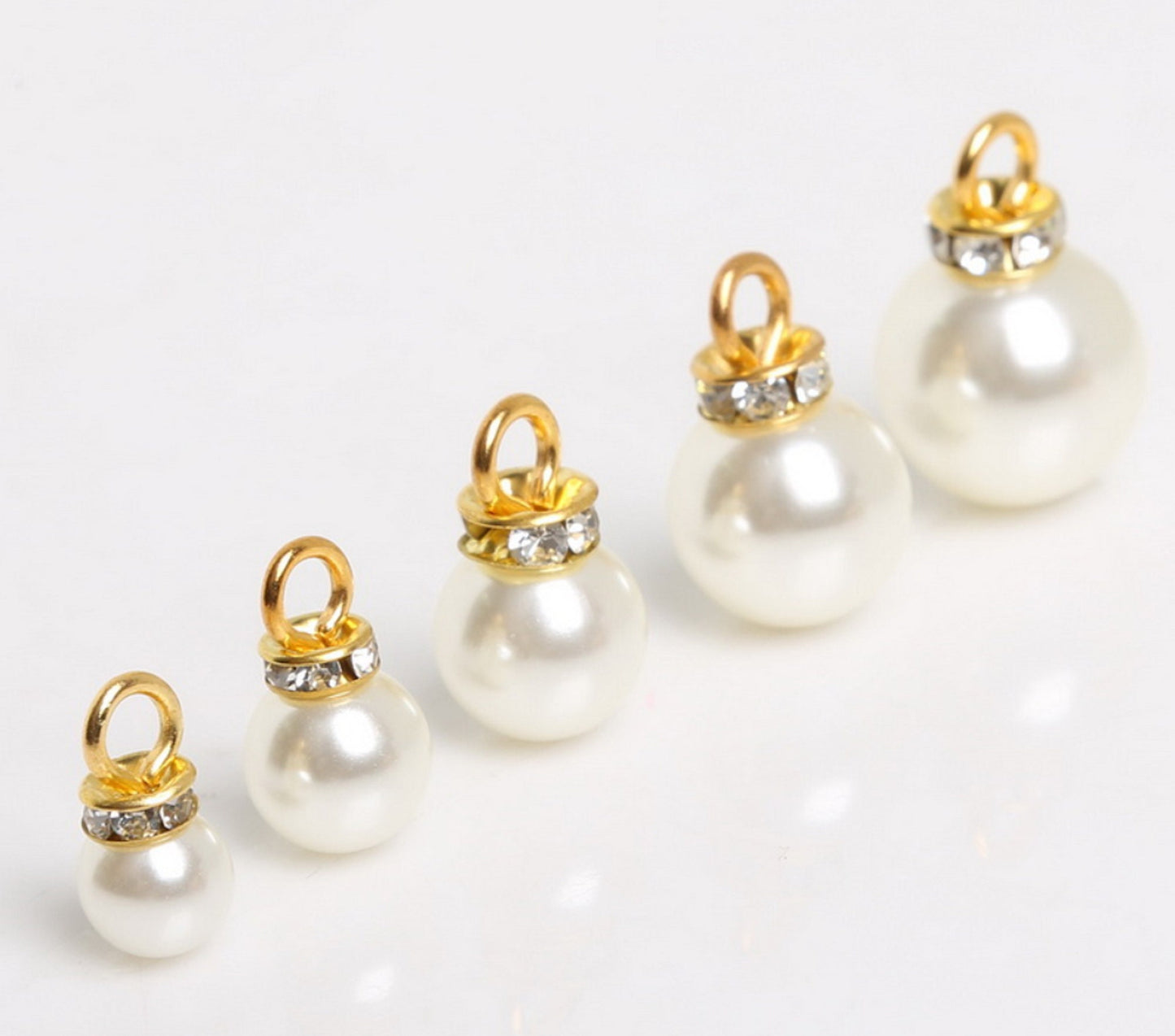 10 pcs / 8mm /Single Loop Pearl Beads P047/062
