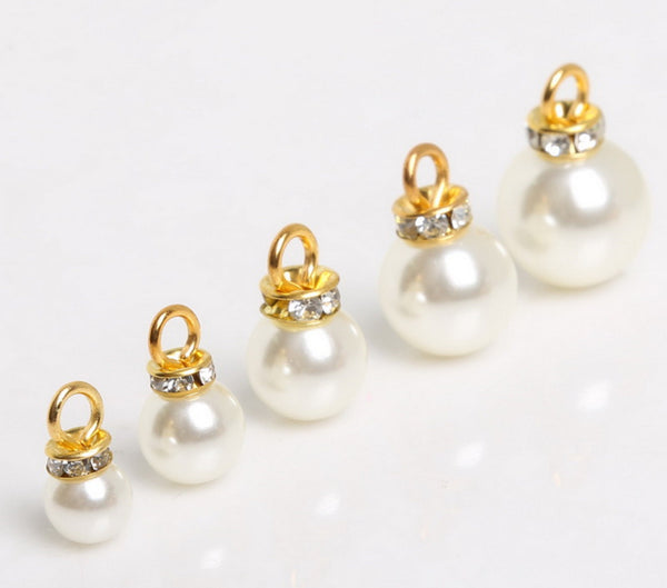 10 pcs / 8mm /Single Loop Pearl Beads P047/062