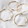 (K88) 10 pcs / 45mm / Gold Plated Earrings Hoop, Jewellery Making Findings