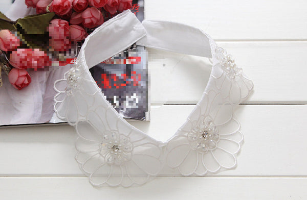 Fake Lace Collar, False Collar, Removable Collar B618(K)-small