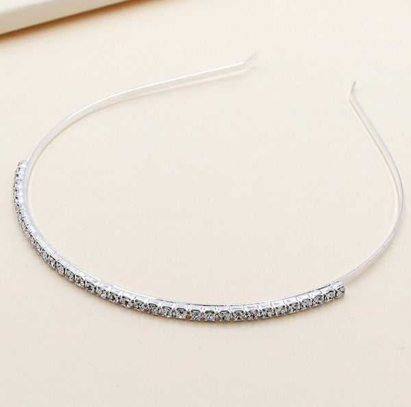 K Gold, Silver Colour / Crystal Wedding Headband  TS1407