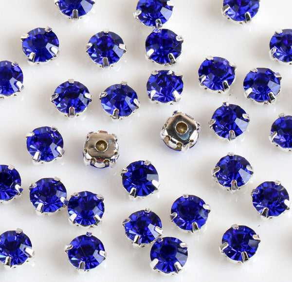 100 pcs / 5mm, 7mm / Sew On Rhinestones (S31)