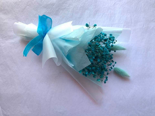 Blue Dried Flower Bouquet