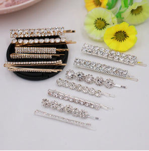 2pcs / Crystal Hair Clips CC004