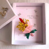 Luxury Handmade Preserved Dried Flower Birthday Card C012