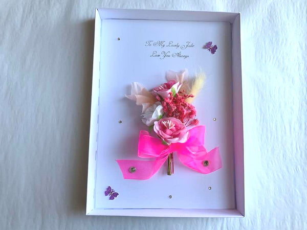 Luxury Handmade Preserved Birthday Card  C024
