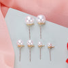 ( EK52) 10 pcs / Gold Plated Pearl Stud Earrings with Loops