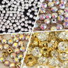 (S31)   100 pcs / 3mm-7mm / Base Sew On Rhinestones