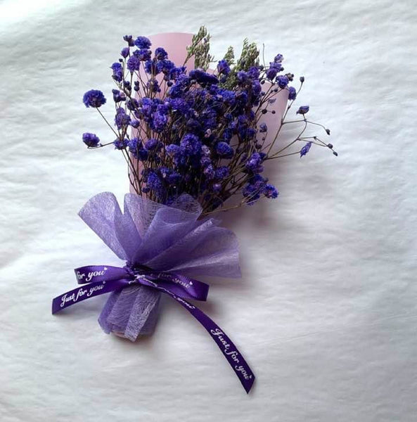 Purple Dried Flower Bouquet  DF002