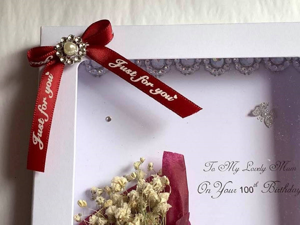 Luxury Handmade Preserved Birthday Card  C014
