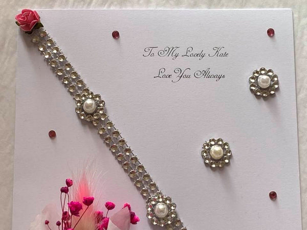 Luxury Handmade Preserved Birthday Card C015