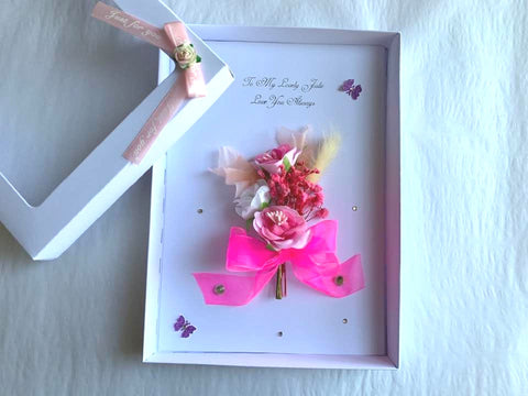 Luxury Handmade Preserved Birthday Card  C024