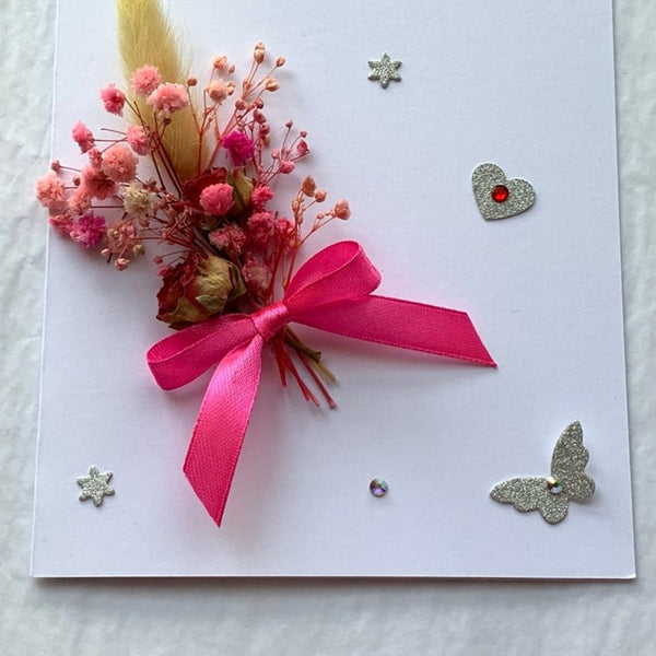 Luxury Handmade Preserved Birthday Card  C037