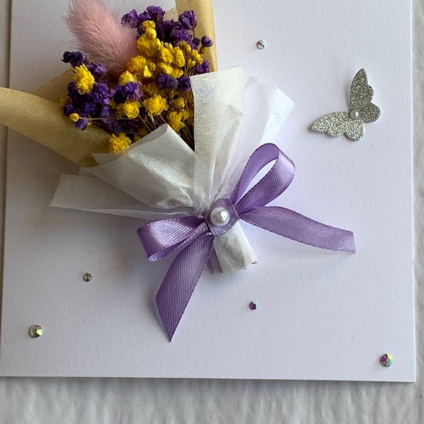 Luxury Handmade Preserved Birthday Card  C044