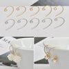 (EK12) 10 pcs / Gold Plated Hoop Earrings, Jewellery Making Findings