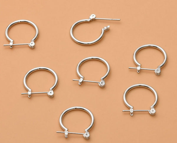 10 pcs / Gold Plated Earrings Hoop, Jewellery Making Findings  EK16