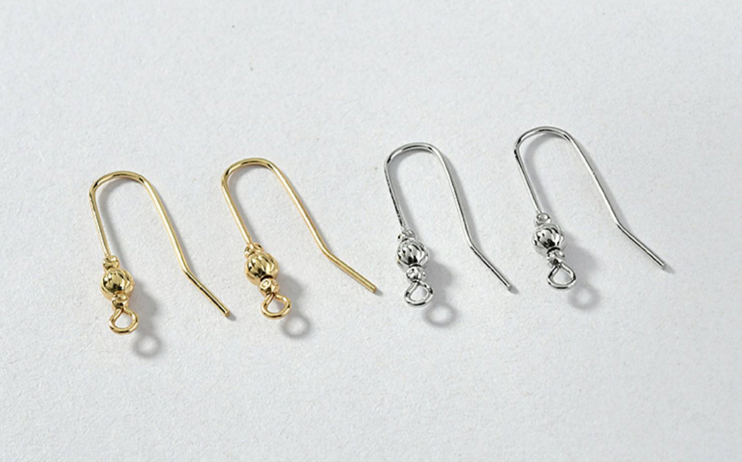 (EK43) 10 pcs /  Gold Plated / Earrings Hooks, DIY Earrings Findings